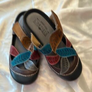 Colorful Leather Mules